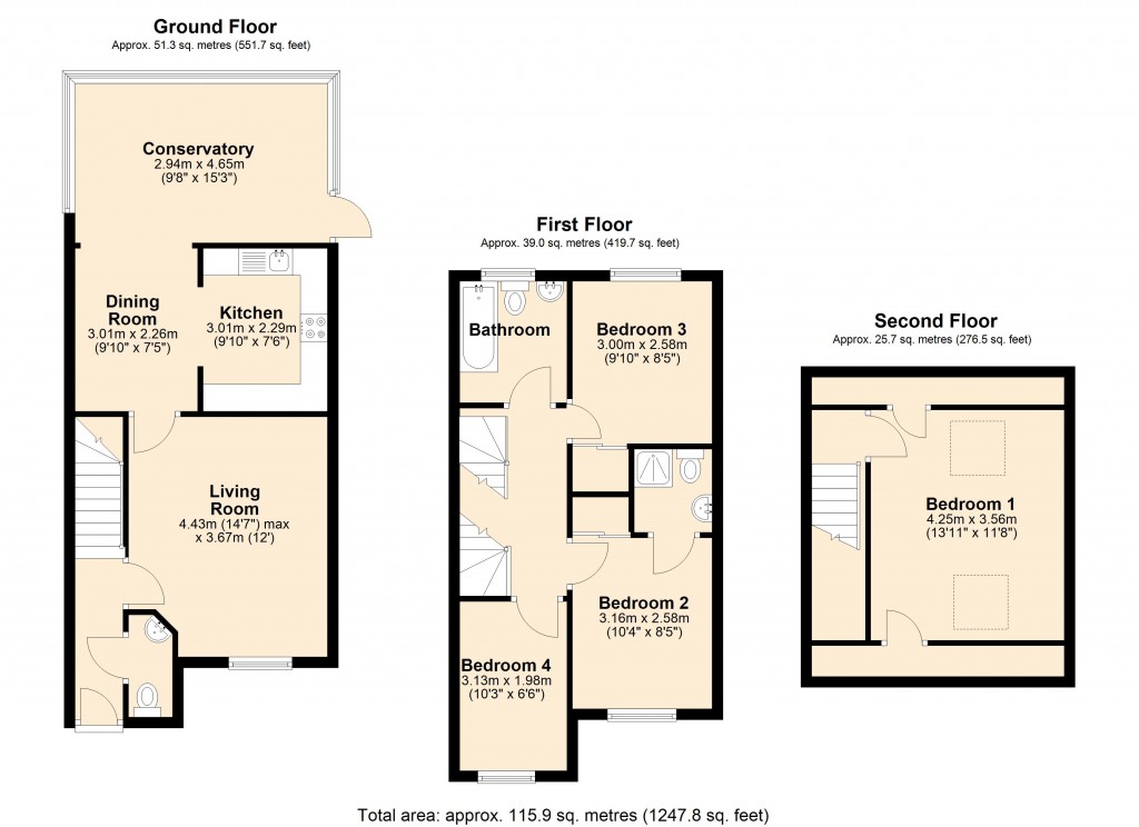 Floorplans For Hilperton, Trowbridge, Wiltshire