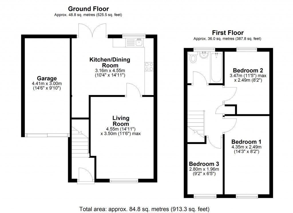 Floorplans For Westbury, Wiltshire