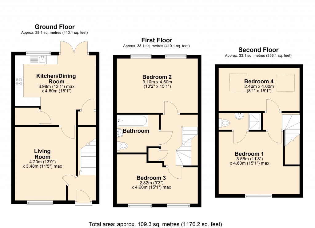Floorplans For Hilperton, Trowbridge, Wiltshire