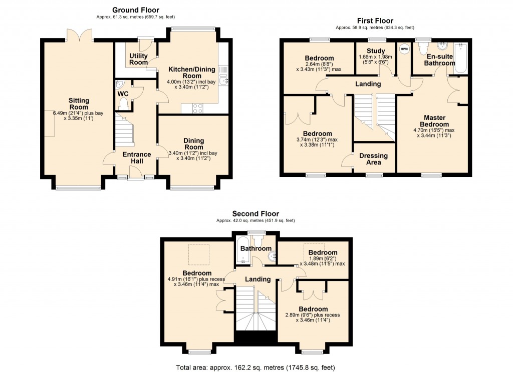 Floorplans For Hilperton, Wiltshire