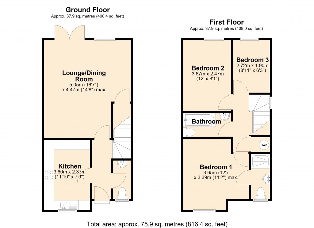 Floorplans For Hilperton, Trowbridge, Wiltshire