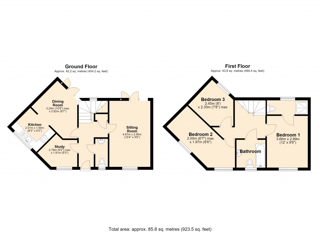 Floorplans For Staverton, Trowbridge, Wiltshire