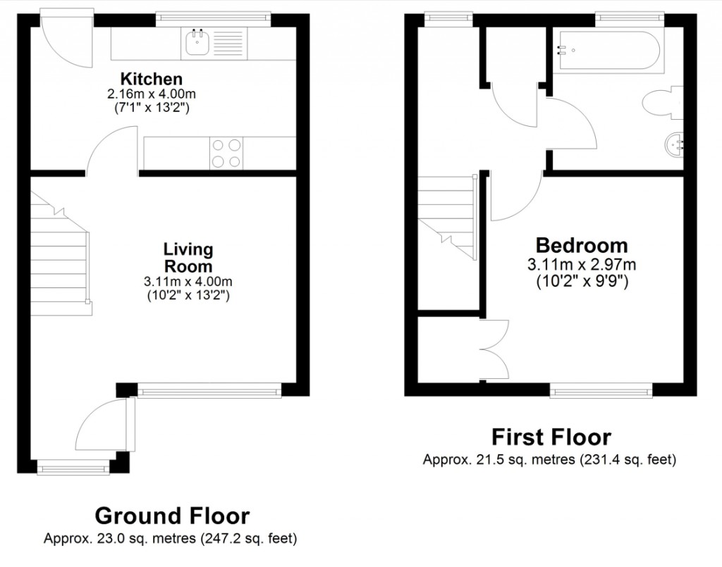 Floorplans For Westbury, Wiltshire
