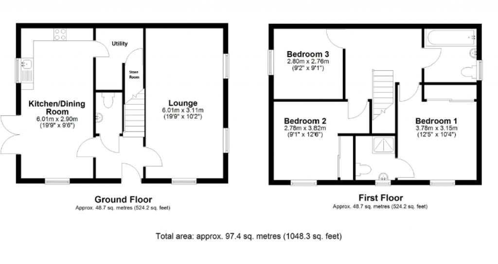 Floorplans For Westbury, Wiltshire