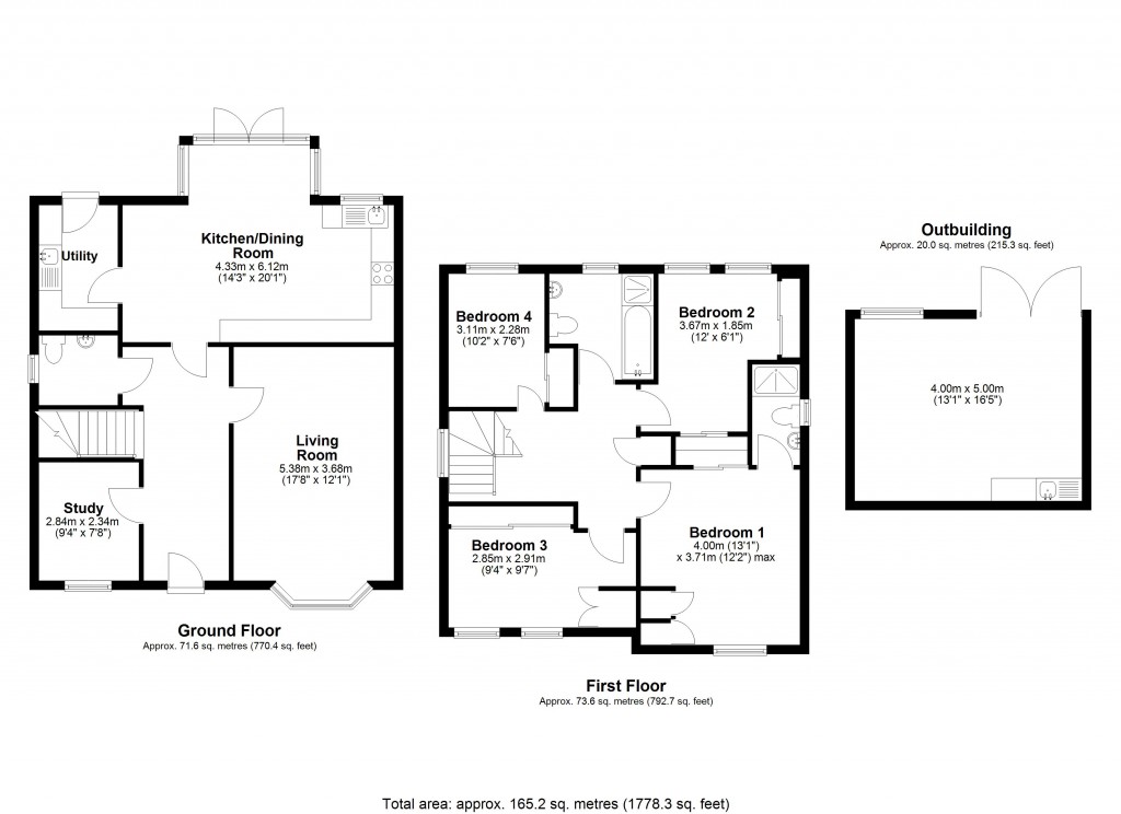 Floorplans For Westbury, Wiltshire