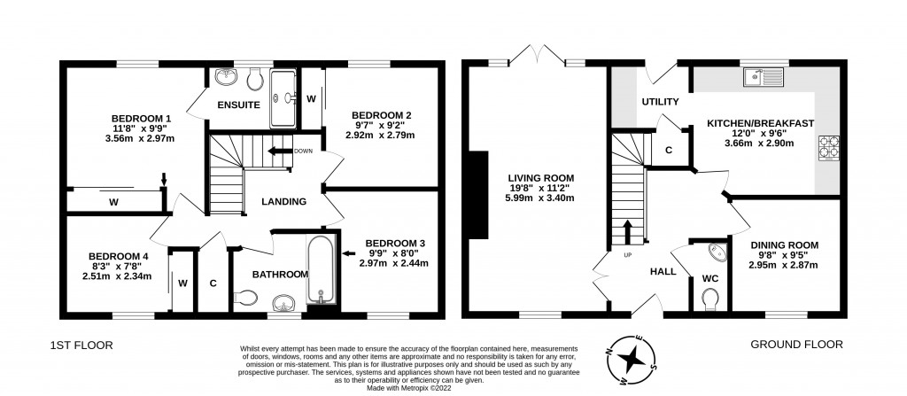 Floorplans For Westbury, Wiltshire
