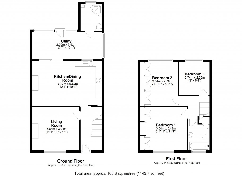 Floorplans For Bratton, Wiltshire