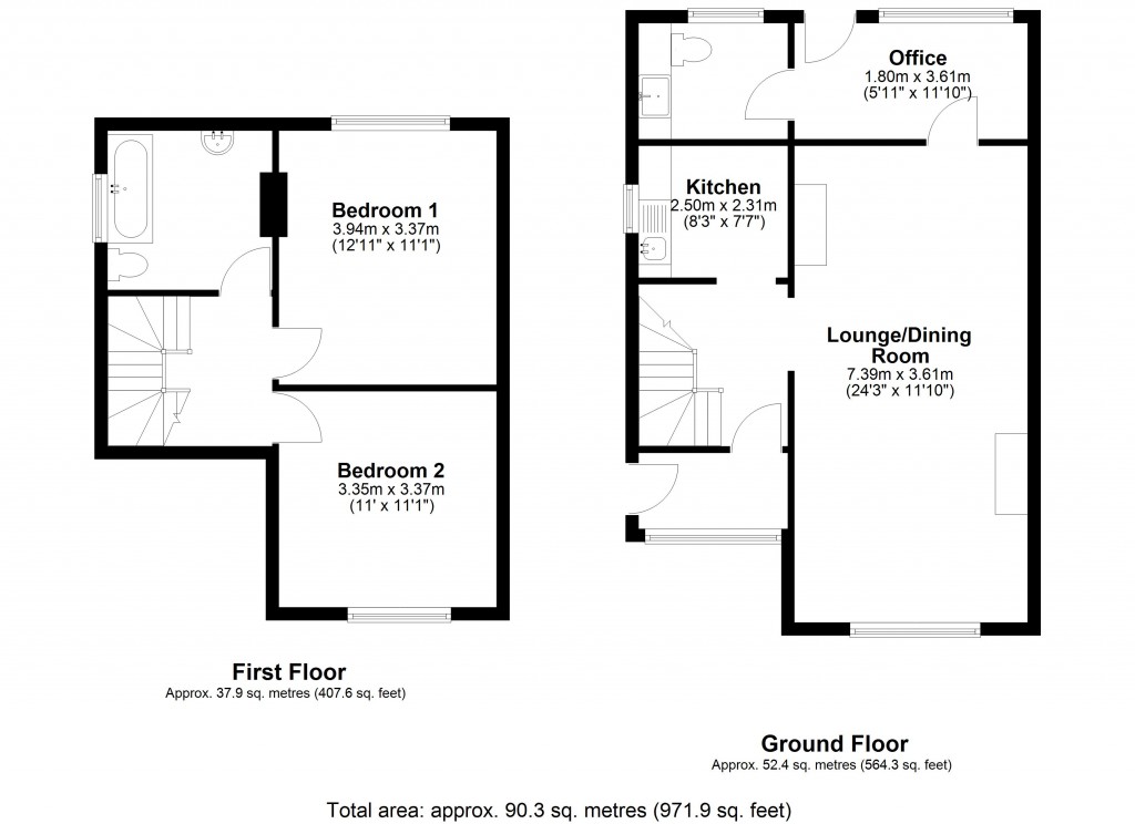 Floorplans For Westbury, Wiltshire