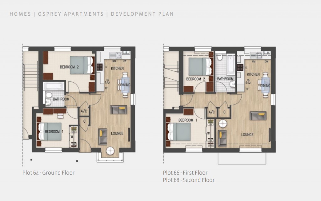 Floorplans For Westbury, Wiltshire
