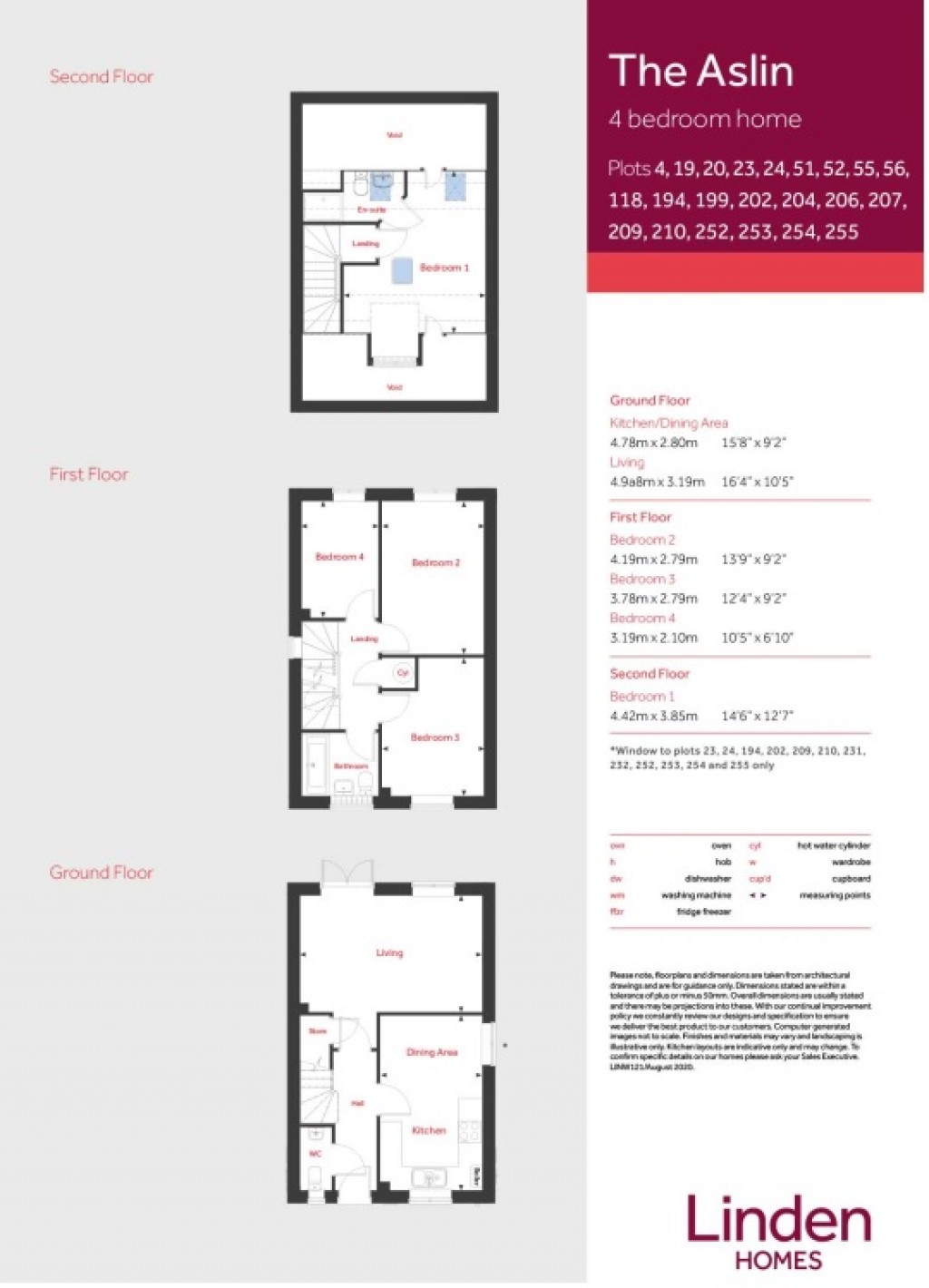 Floorplans For Westbury, Wiltshire