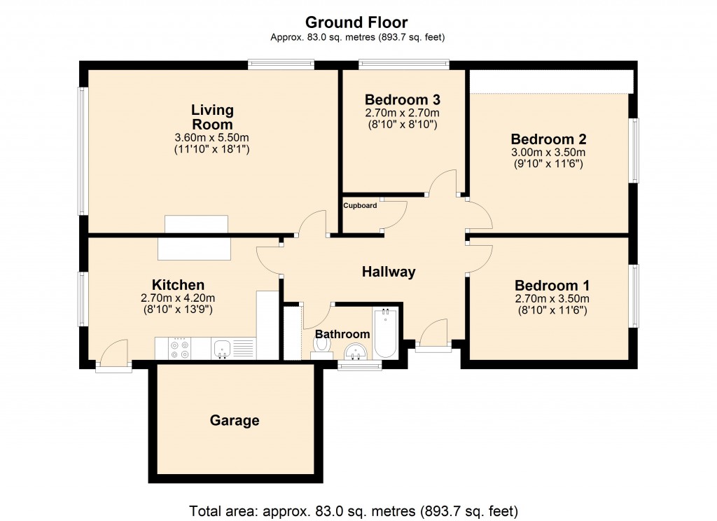 Floorplans For Westbury, Wiltshire