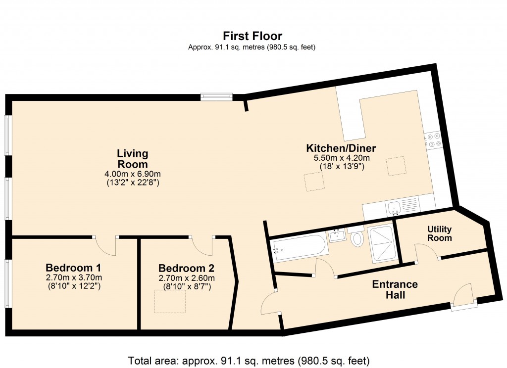 Floorplans For Westbury, Wiltshire