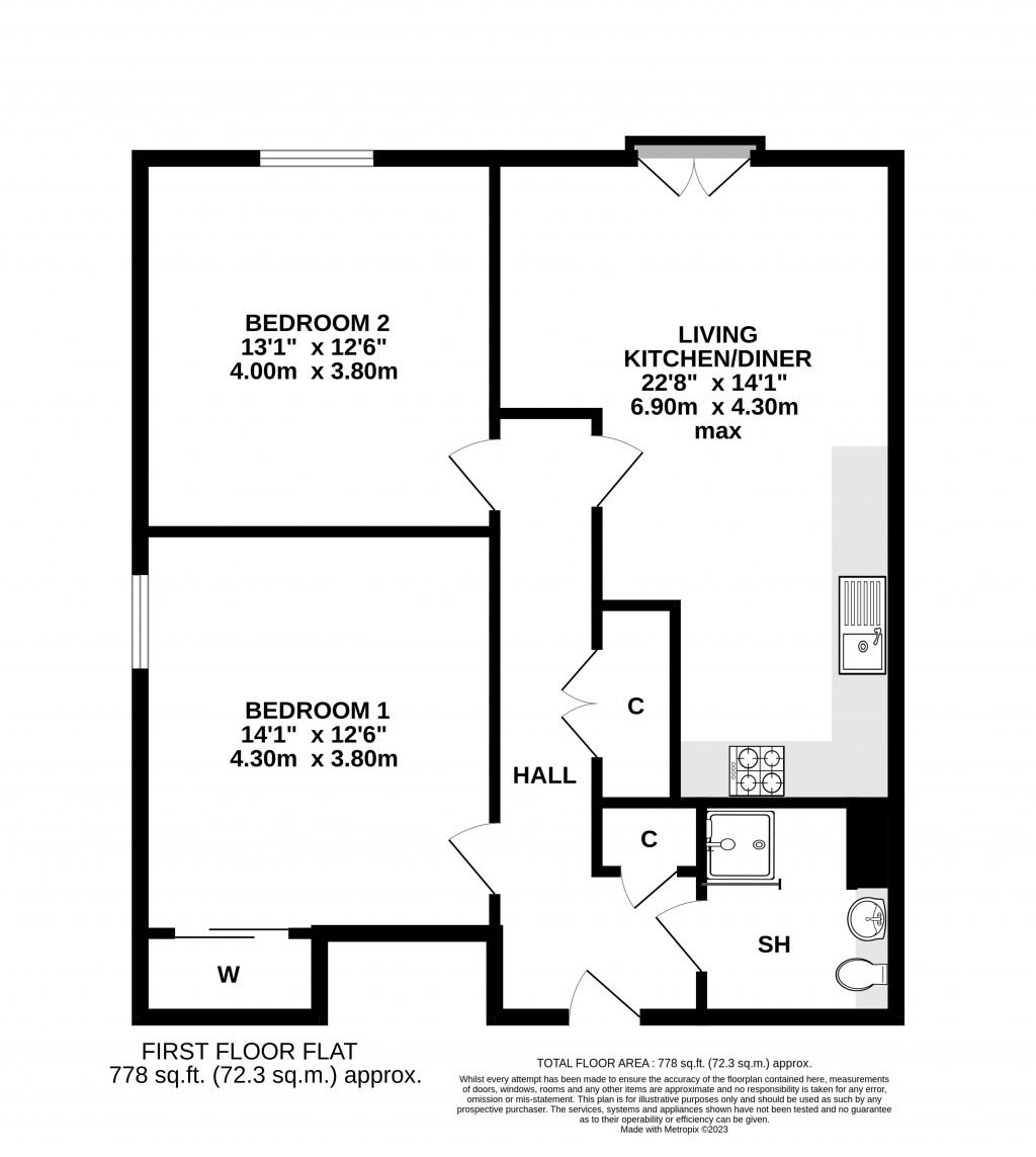 Floorplans For Chantry Court, Westbury