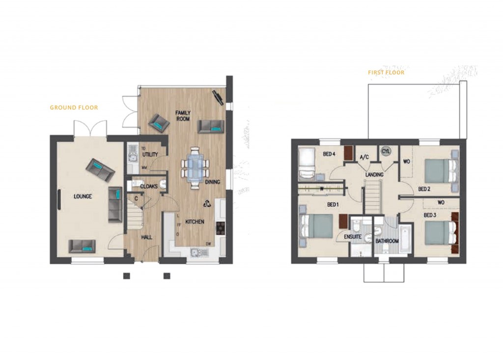 Floorplans For Chapmanslade, Westbury