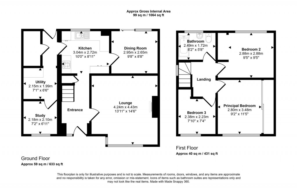 Floorplans For Westbury, Wiltshire