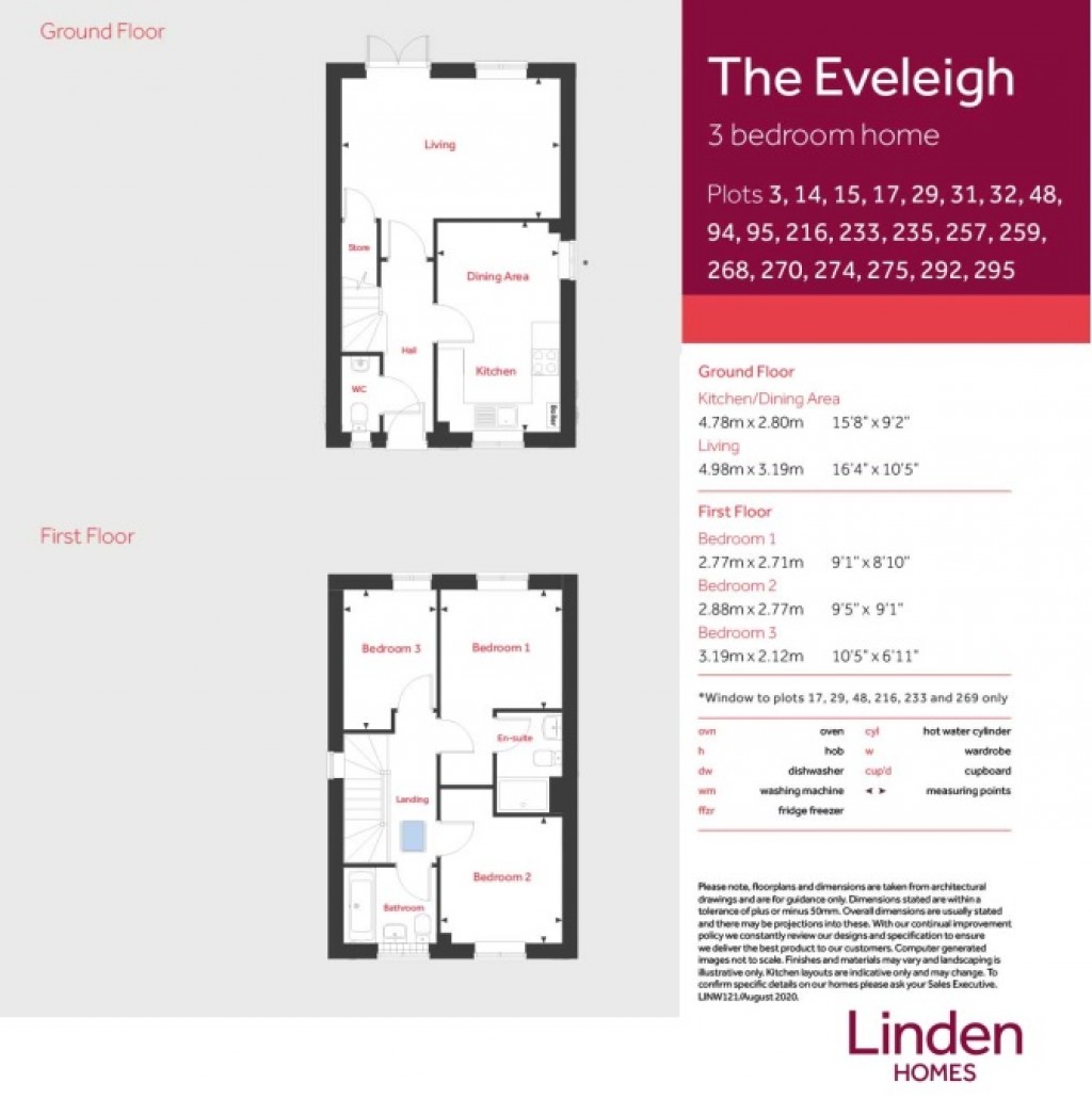 Floorplans For Westbury, Wiltshire