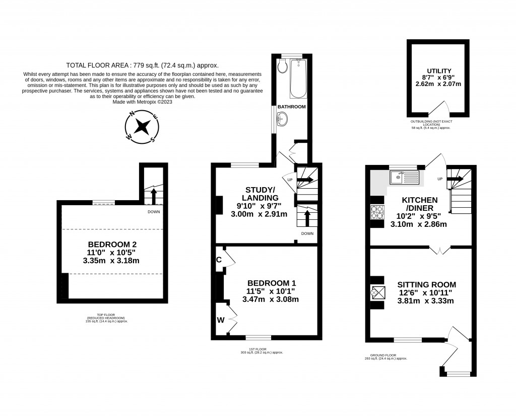 Floorplans For Westbury, Wiltshire