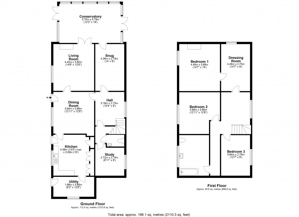 Floorplans For Dilton Marsh, Westbury