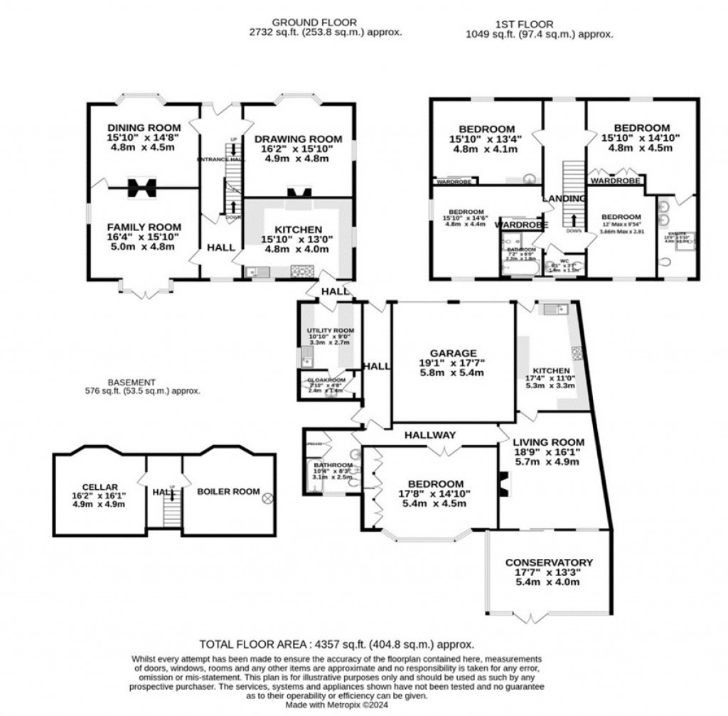 Floorplans For Westbury, Wiltshire