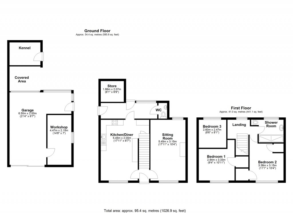 Floorplans For Westbury, Wiltshire