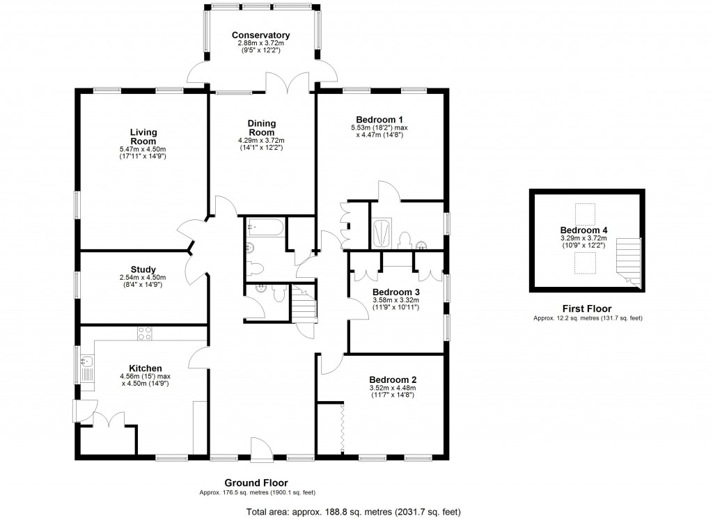 Floorplans For Bratton, Westbury