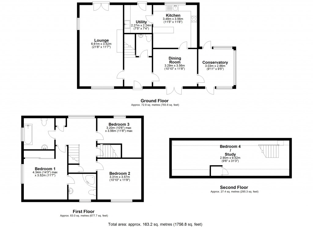 Floorplans For Chitterne, Wiltshire