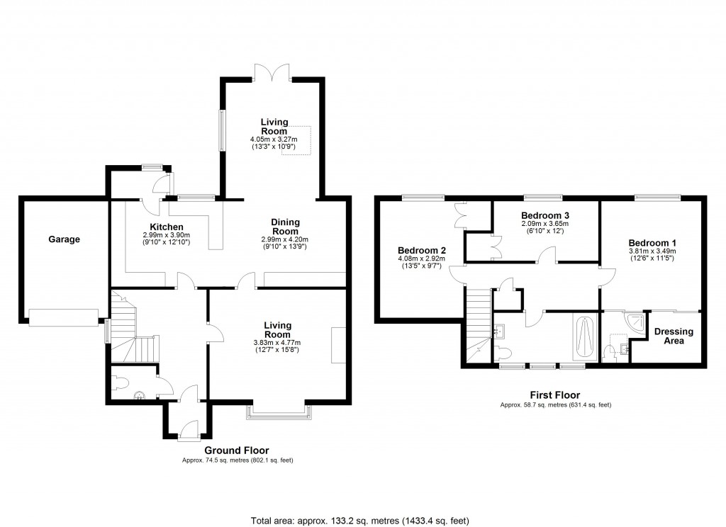 Floorplans For Westbury, Wiltshire