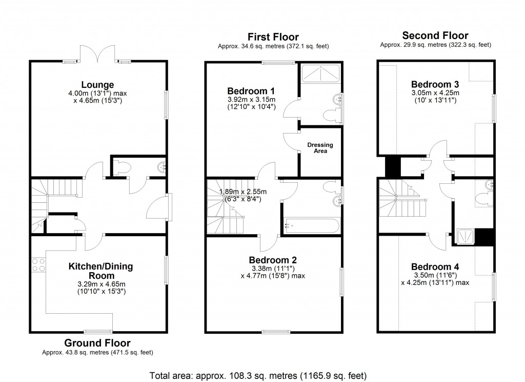 Floorplans For Westbury, Wiltshire