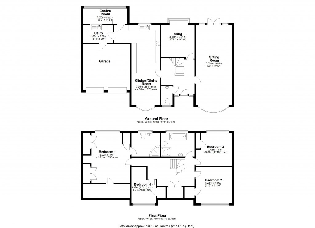 Floorplans For Lanhams Close, Westbury
