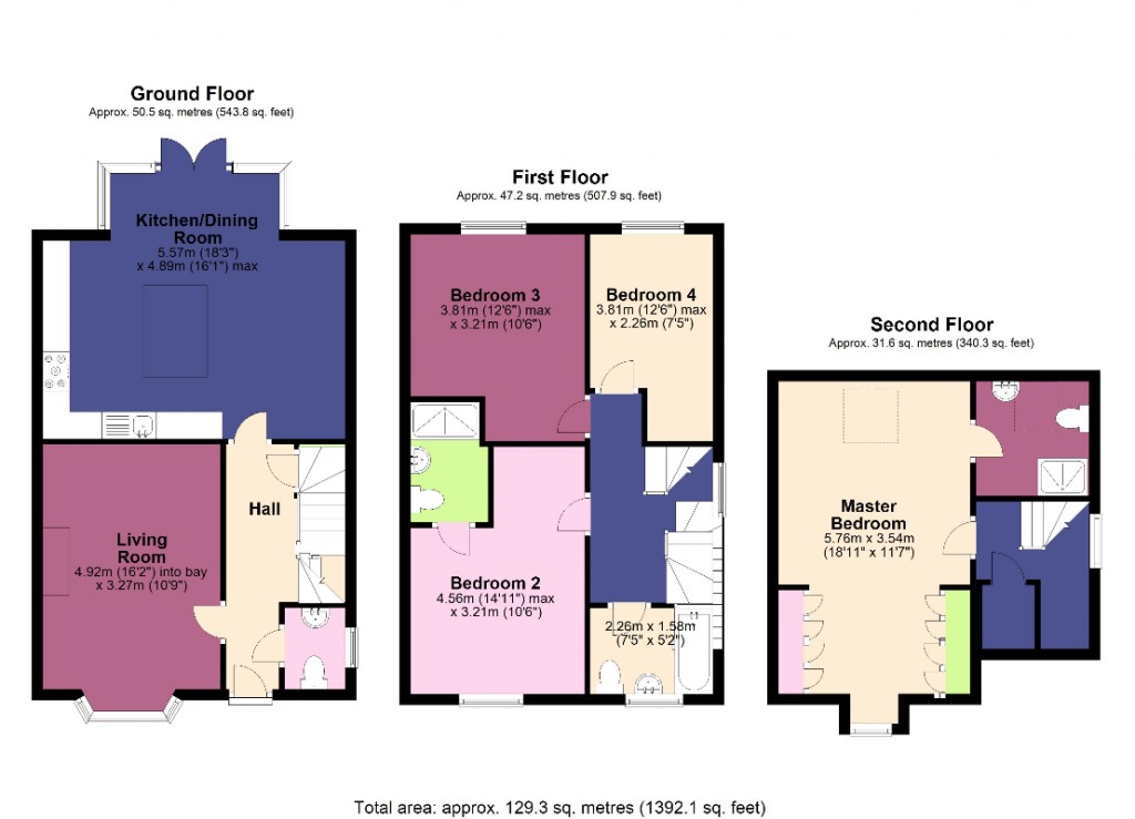 Floorplans For Westbury, Wiltshire