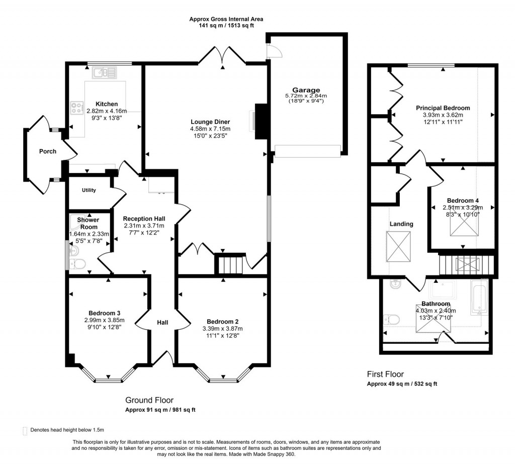 Floorplans For Westbury, Wiltshire