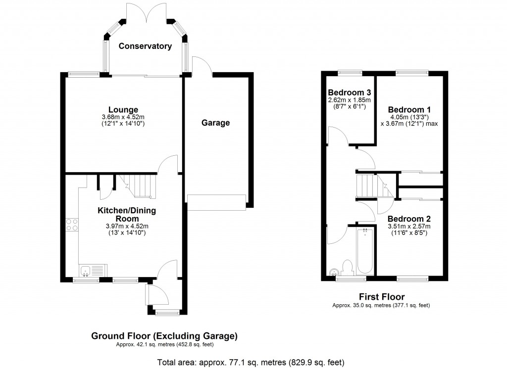 Floorplans For Westbury, Wiltshire