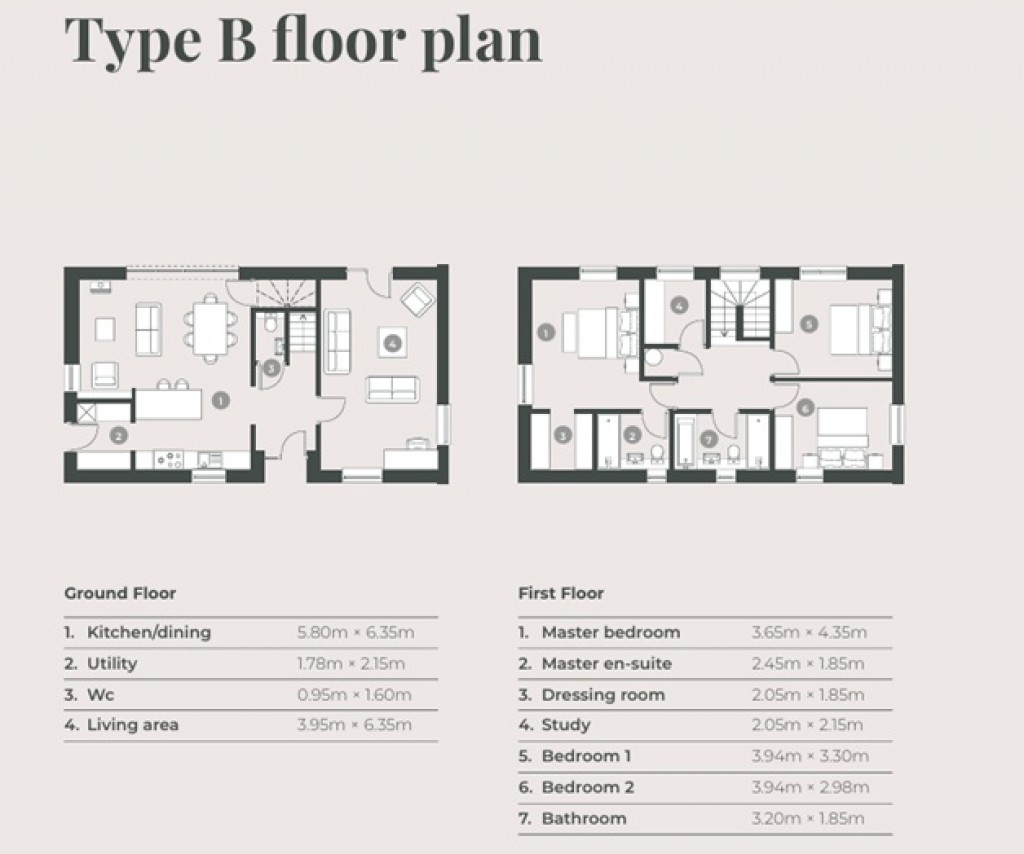 Floorplans For Great Elm, Frome, Somerset