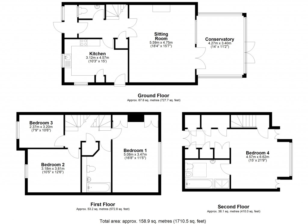 Floorplans For Codford St Peter, Codford