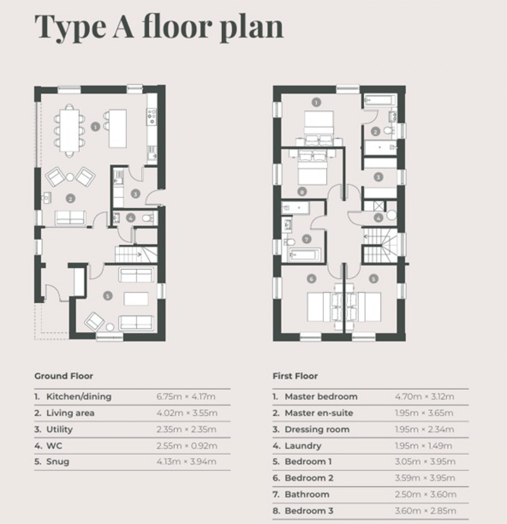 Floorplans For Great Elm, Frome, Somerset