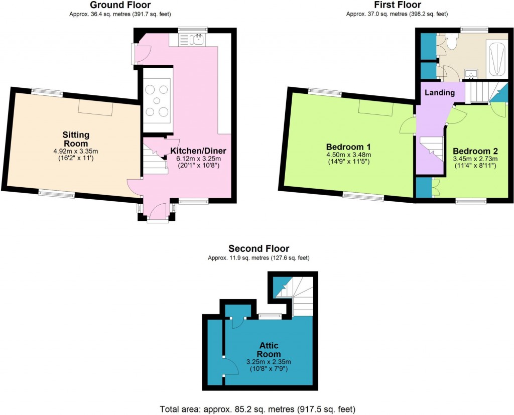 Floorplans For Bratton, Wiltshire