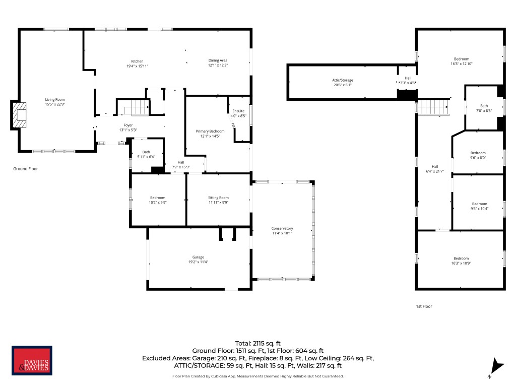 Floorplans For Westbury, Wiltshire