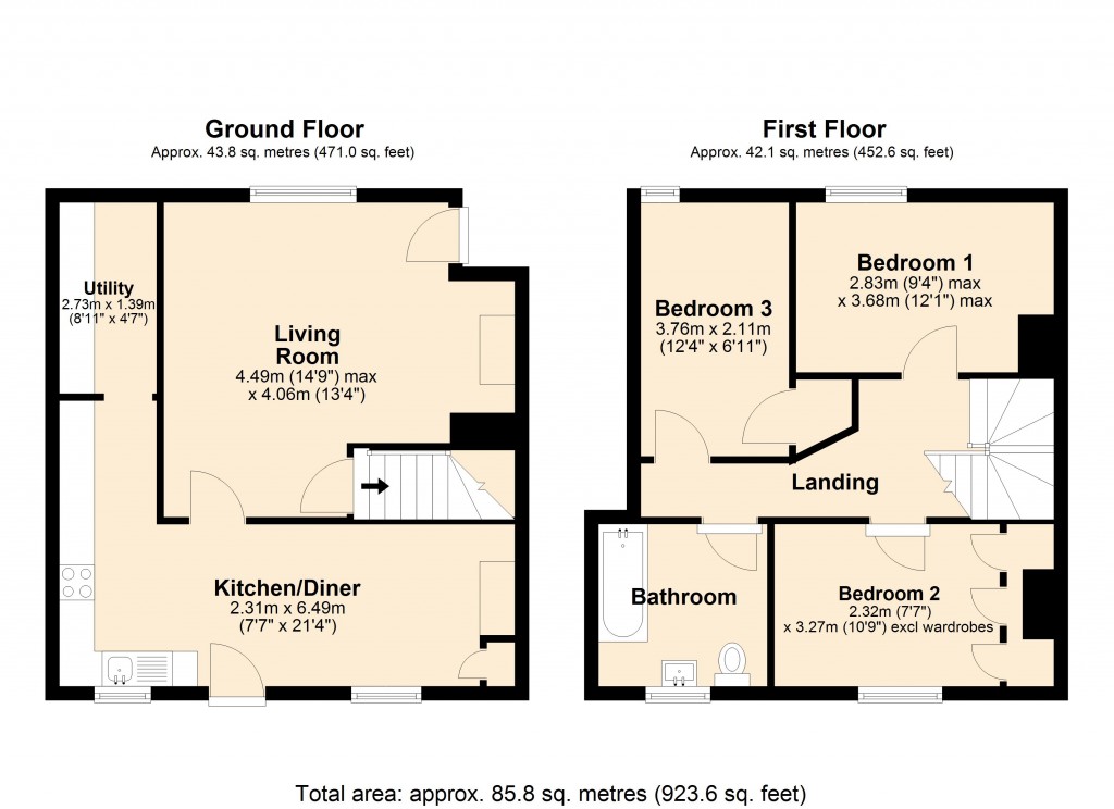 Floorplans For Erlestoke, Wiltshire