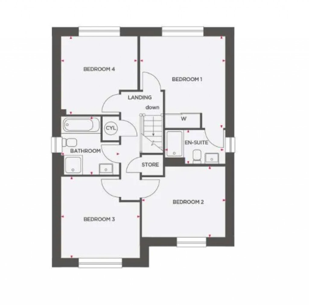 Floorplans For Westbury Leigh, Westbury
