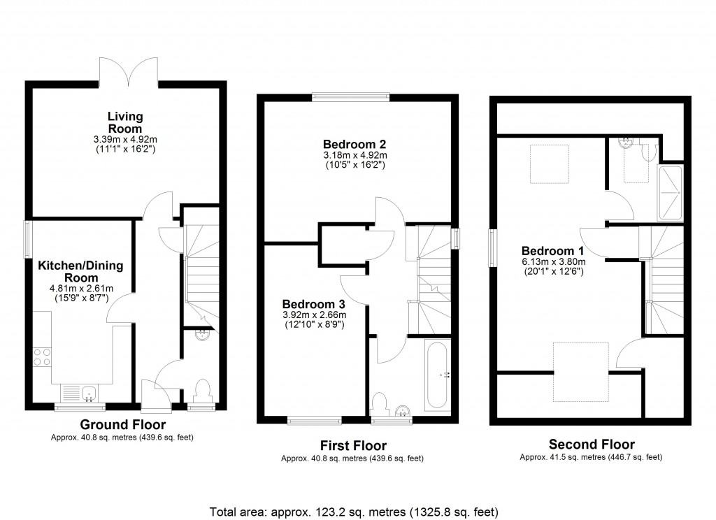 Floorplans For Westbury, Wiltshire
