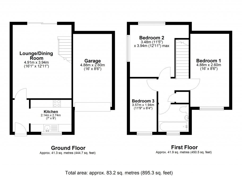 Floorplans For Westbury, Wiltshire