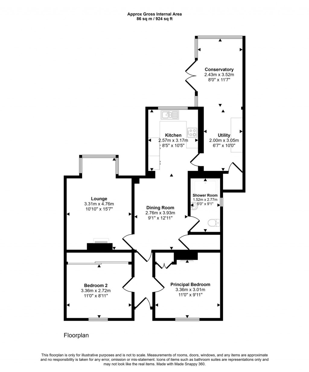 Floorplans For Westbury, Wiltshire