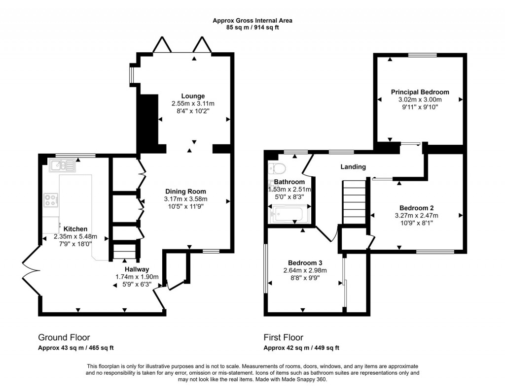 Floorplans For Westbury, Wiltshire