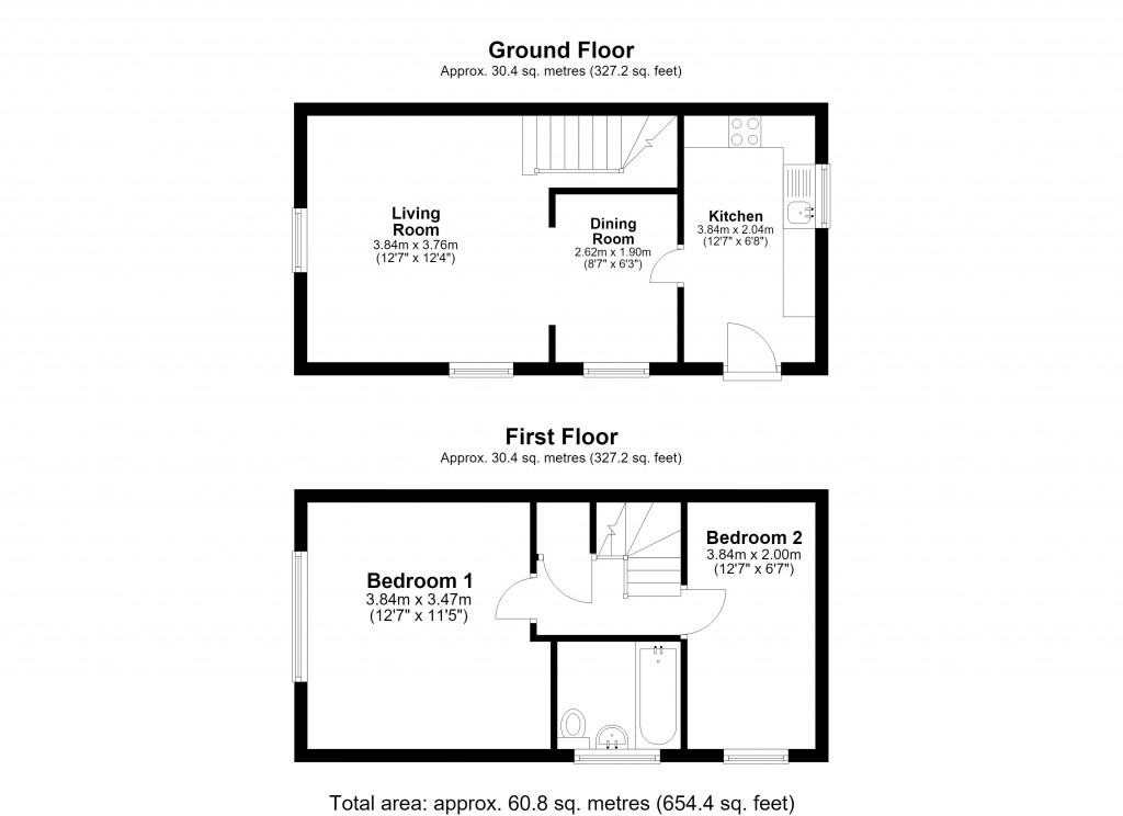 Floorplans For White Horse Way, Westbury, Wiltshire